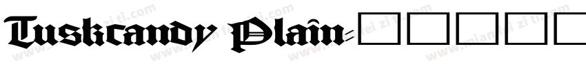 Tuskcandy Plain字体转换